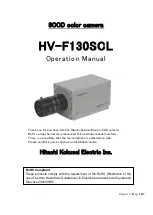 Hitachi HV-F130SCL Operation Manual preview