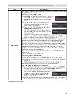 Preview for 62 page of Hitachi Innovate CP-RX93 Manual