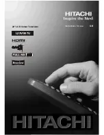 Preview for 1 page of Hitachi L22VG07U Instructions For Use Manual