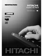 Hitachi L26HP03U Instructions For Use Manual preview