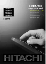 Preview for 1 page of Hitachi L37V01 Instructions For Use Manual