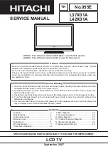 Hitachi L37X01A Service Manual preview