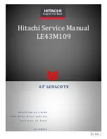 Hitachi LE32M109 Service Manual preview