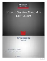 Preview for 1 page of Hitachi LE50A6R9 Service Manual