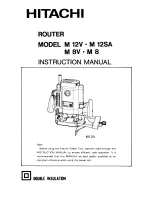 Hitachi M 12V Instruction Manual preview