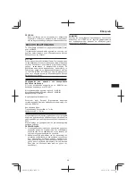 Preview for 59 page of Hitachi M 8V2 Handling Instructions Manual