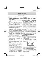 Preview for 25 page of Hitachi N 3804AB3 Instruction And Safety Manual