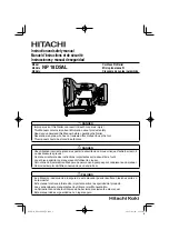 Hitachi NP 18DSAL Instruction And Safety Manual preview