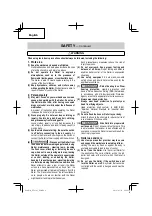 Preview for 4 page of Hitachi NT 65A5 Instruction And Safety Manual