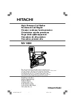 Hitachi NV 100H Handling Instructions Manual preview