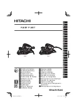 Hitachi P 20SF Handling Instructions Manual preview