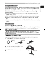 Preview for 3 page of Hitachi PJ-TX100 User'S Manual And Operating Manual