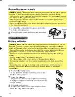 Preview for 10 page of Hitachi PJ-TX100 User'S Manual And Operating Manual