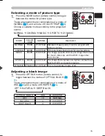 Preview for 15 page of Hitachi PJ-TX100 User'S Manual And Operating Manual