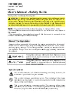 Preview for 2 page of Hitachi PJ-TX300E User Manual