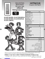 Preview for 1 page of Hitachi R-S37WVPUN Use And Care Instructions Manual