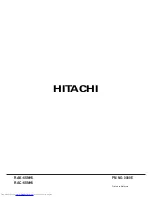 Preview for 107 page of Hitachi RAC-65NH5 Service Manual