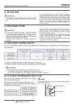 Preview for 22 page of Hitachi RAS-2.5WHVRP Instruction Manual