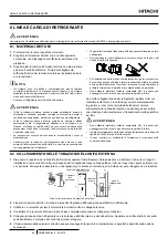 Preview for 76 page of Hitachi RAS-2.5WHVRP Instruction Manual