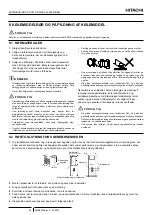 Preview for 104 page of Hitachi RAS-2.5WHVRP Instruction Manual