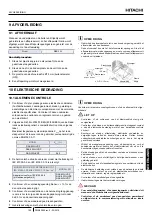 Preview for 121 page of Hitachi RAS-2.5WHVRP Instruction Manual