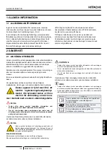 Preview for 125 page of Hitachi RAS-2.5WHVRP Instruction Manual