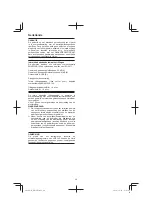 Preview for 40 page of Hitachi RB 36DL Handling Instructions Manual