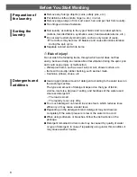 Preview for 8 page of Hitachi SF-P90XA Operating & Installation Instructions Manual