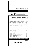 Preview for 1 page of Hitachi SJ-DN Instruction Manual