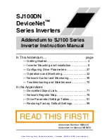 Preview for 2 page of Hitachi SJ100DN DeviceNet Series Addendum Instruction Manual