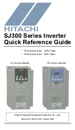 Preview for 1 page of Hitachi sj300 ULseries Quick Reference Manual