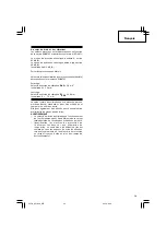 Preview for 21 page of Hitachi SP18VA Handling Instructions Manual