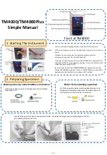 Hitachi TM4000 Simple Manual preview