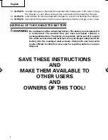 Preview for 6 page of Hitachi UC 14SD Instruction And Safety Manual