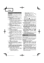 Preview for 40 page of Hitachi UR 18DSL2 Handling Instructions Manual