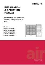 Hitachi UTOPIA R410A Series Installation And Operation Manual preview