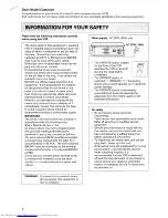 Preview for 2 page of Hitachi VT-F645E Instruction Manual