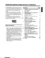 Preview for 2 page of Hitachi VT-M502EUK Operating Instructions Manual