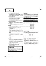 Preview for 42 page of Hitachi WH 18DBAL2 Handling Instructions Manual