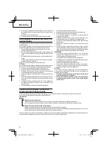 Preview for 86 page of Hitachi WH 18DBAL2 Handling Instructions Manual