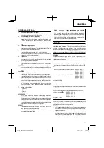 Preview for 91 page of Hitachi WH 18DBAL2 Handling Instructions Manual