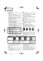 Preview for 98 page of Hitachi WH 18DBAL2 Handling Instructions Manual