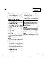 Preview for 109 page of Hitachi WH 18DBAL2 Handling Instructions Manual