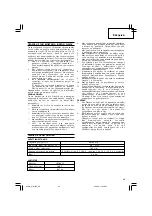 Preview for 21 page of Hitachi WH10DL Handling Instructions Manual