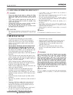 Preview for 12 page of Hitachi YUTAKI RAS-10WHNPE Instruction Manual