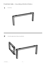 Preview for 2 page of HL Display FreshGrid table Mounting Instruction