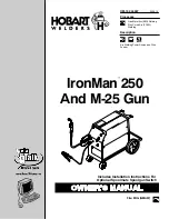 Preview for 1 page of Hobart Welding Products IronMan 250 Owner'S Manual