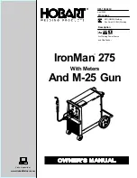 Preview for 1 page of Hobart Welding Products IronMan 275 Owner'S Manual