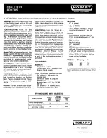 Preview for 4 page of Hobart CK91 Specifications