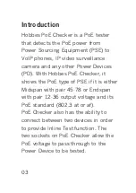 Preview for 3 page of Hobbes PoE Checker User Manual